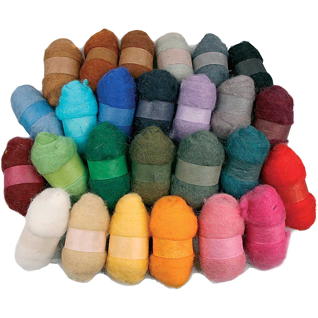 Lana cardzzata Creative Company, vari colori, 26x25 GR 1 scatola