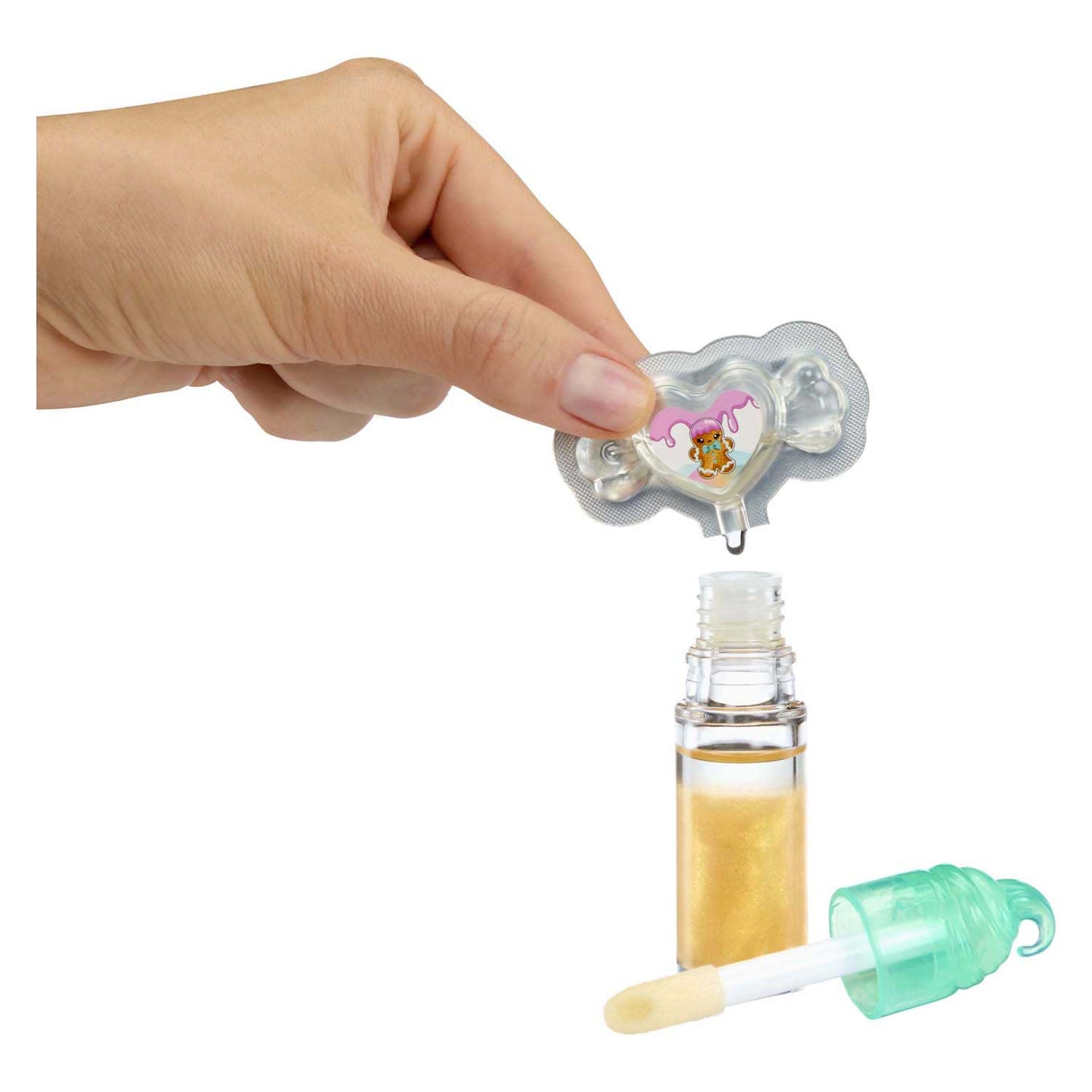 Mga entertainment yummiland pop - juego de pan de jengibre gigi con brillo labial