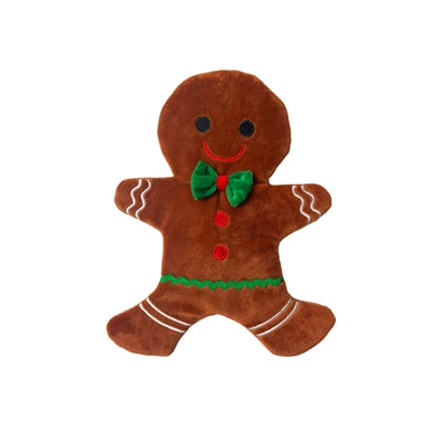 Feliz mascota plana arrugada gingerkoekman