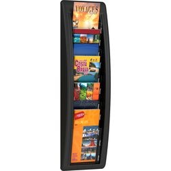 Portadepliant da parete paperflow 1 3 a4 5 scomparti nero