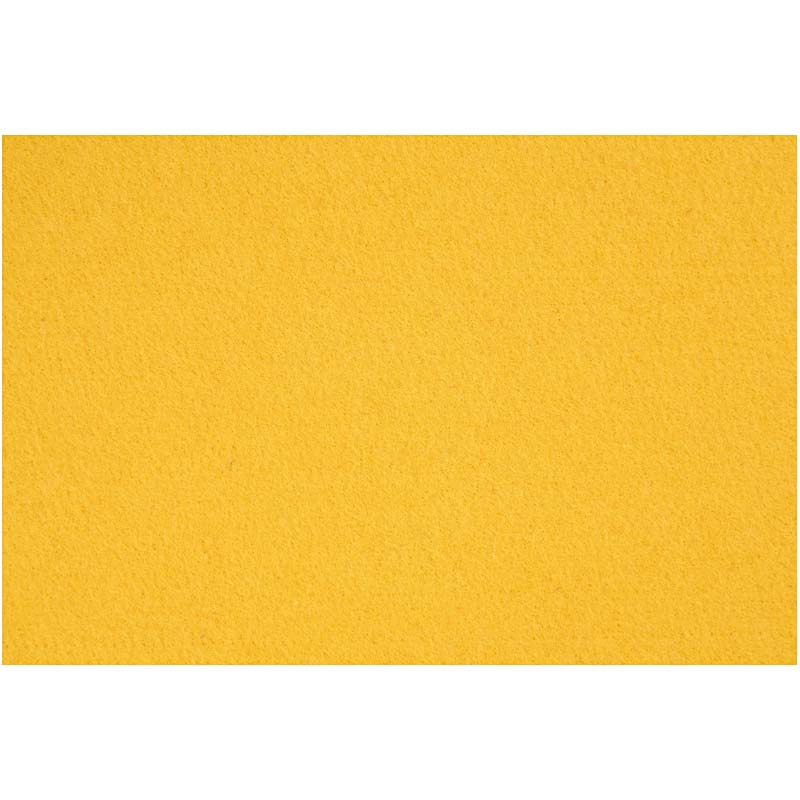 Feltro hobby Creative Company, foglio 42x60 cm, spessore 3 mm, giallo, 1 foglio