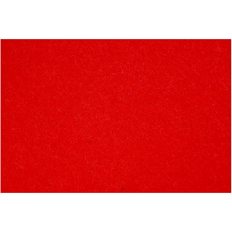 Fieltro Hobby Creativ Company, hoja 42x60 cm, grosor 3 mm, rojo, 1 hoja