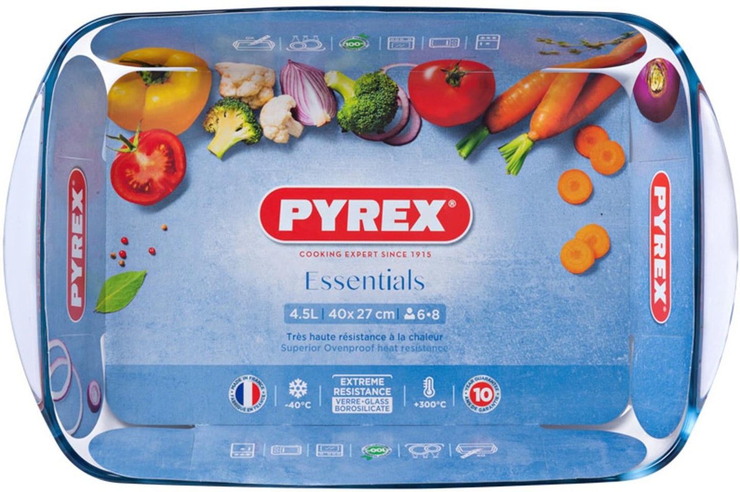 Fuente para horno Pyrex 40x27x7cm 4,5l