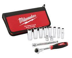 Milwaukee accesorios tradesman 3 8 juego de llaves de tubo - 12 piezas - 48229001