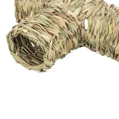 Túnel Trixie con rama de hierba de hámster