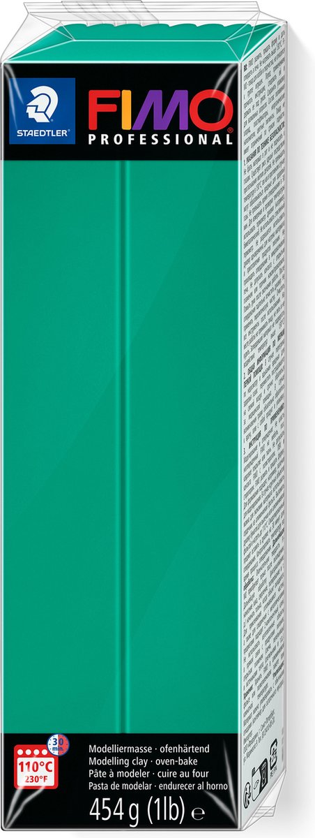 Arcilla de modelar profesional Fimo 454 g verde primario