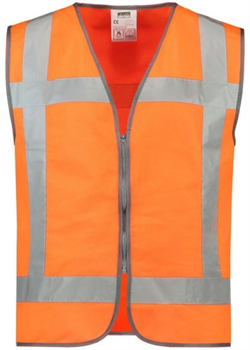 Gilet di sicurezza rws cerniera arancione xl