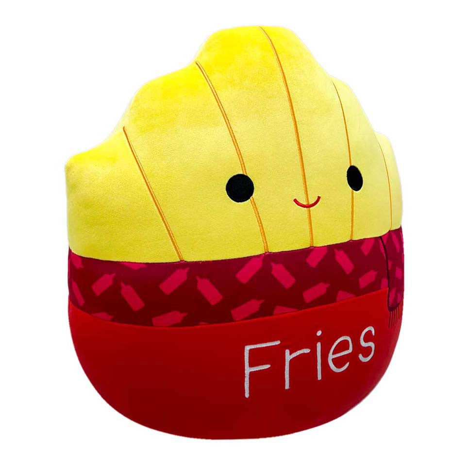 Peluche Squishmallows - patatine fritte Floyd con sciarpa, 40 cm