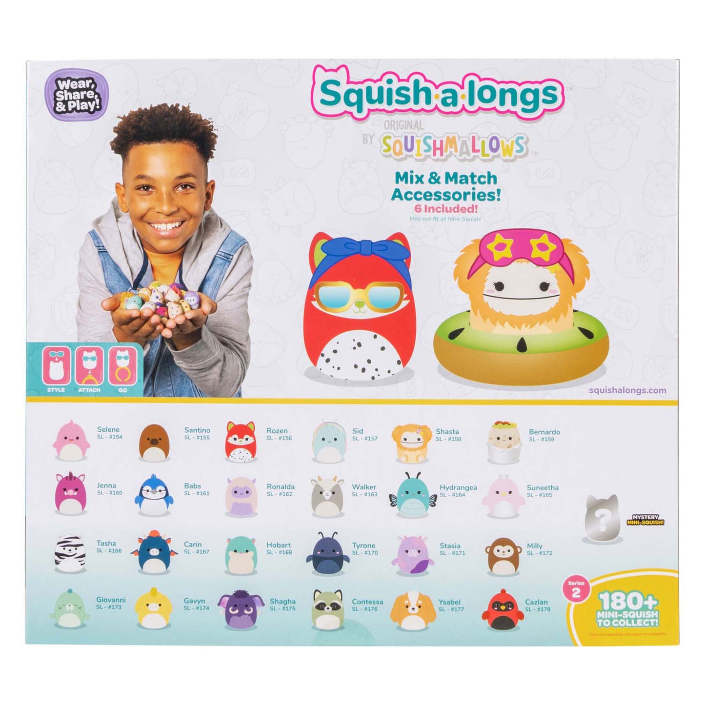 Squishmallows: figuras de juego de squish-a-longs, 25 piezas.