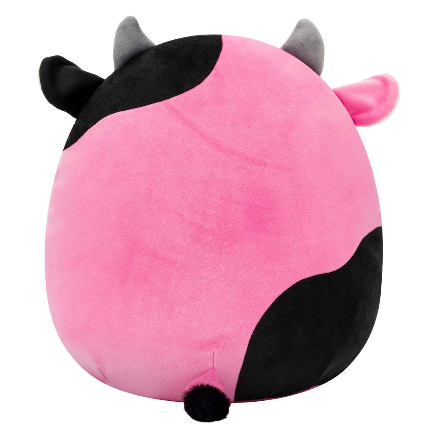 Peluche Squishmallows - vaca negra y rosa, 30 cm