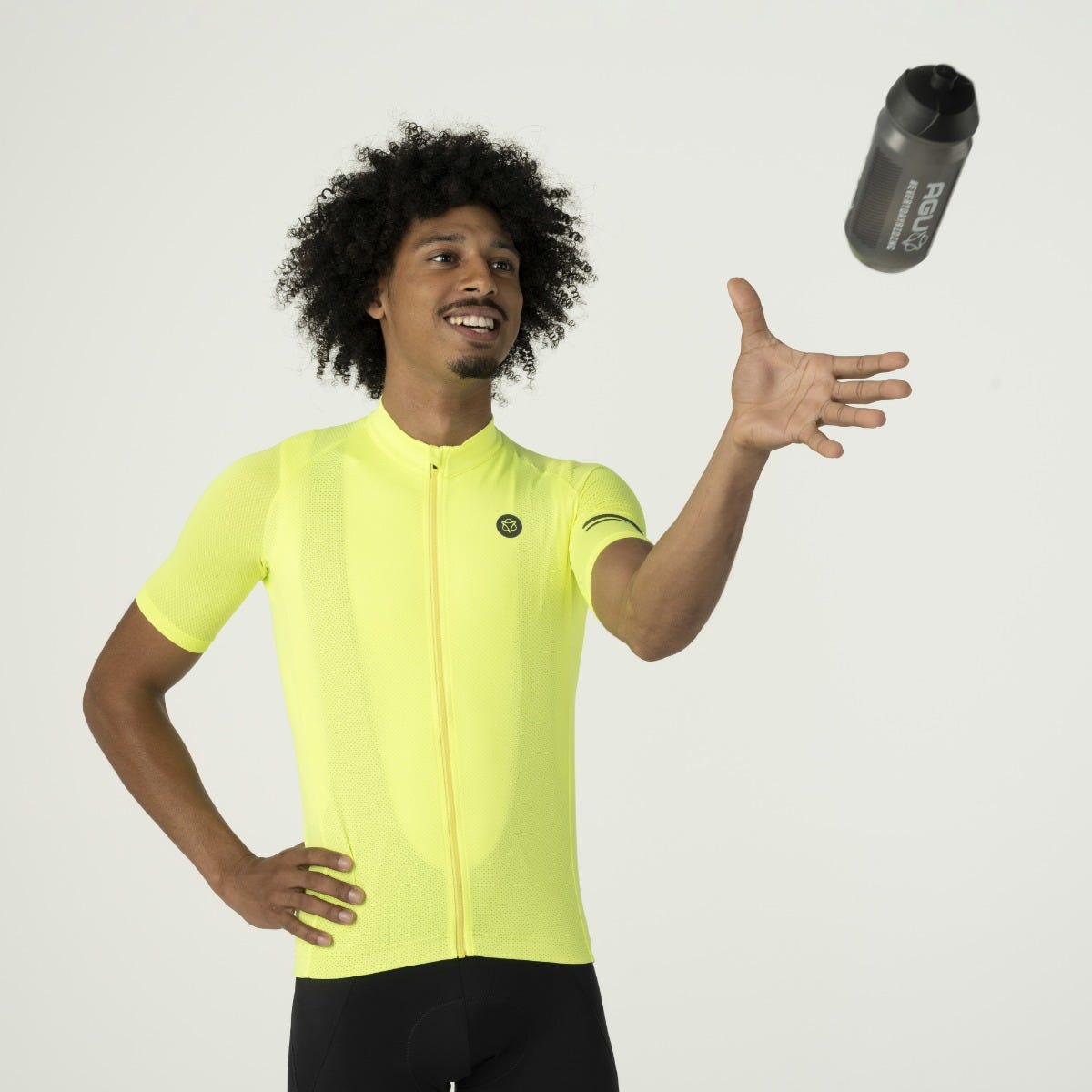 Maglia da ciclismo Core Essential da uomo Hivis giallo fluo