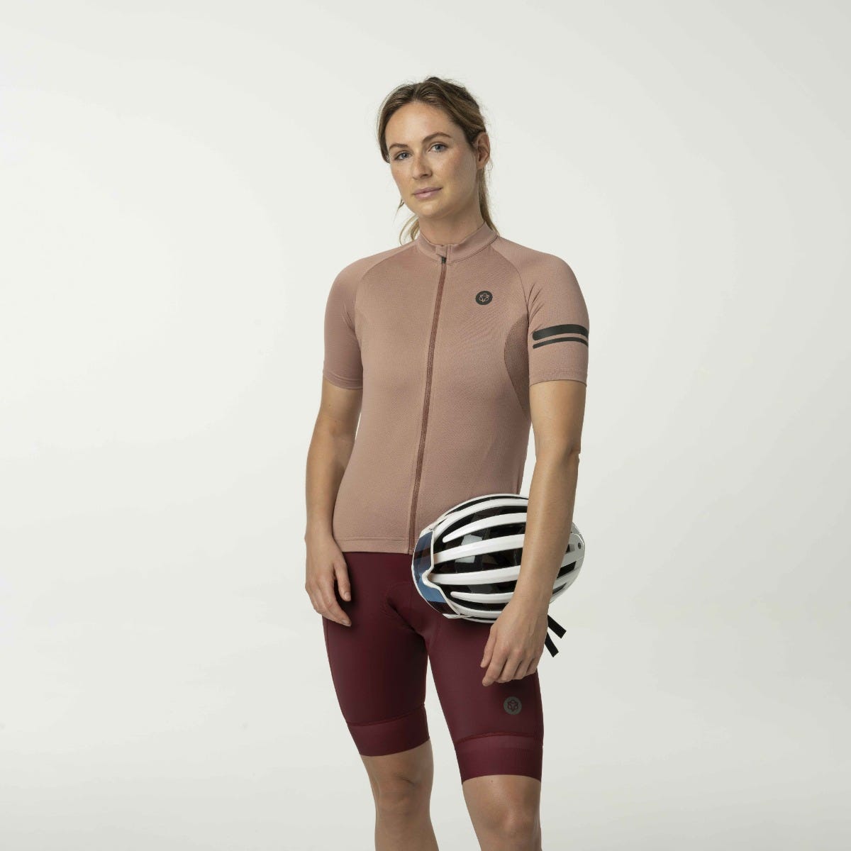 Maglia da ciclismo Core essenziale da donna marrone flux