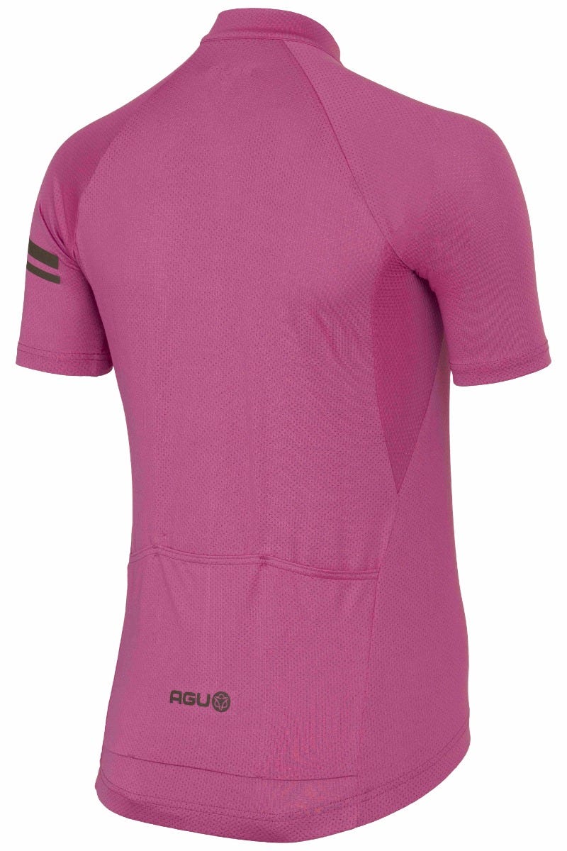 Maglia da ciclismo Core essenziale da donna fucsia elettrico