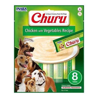 Inaba perro Churu Churu con receta de vegetales