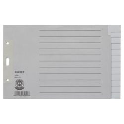 Pestañas leitz gris a5 12 pestañas
