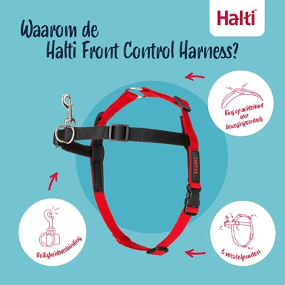 Halti arnés control frontal negro