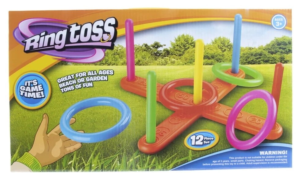 Jonotoys lancio dell'anello gioco colorato di lancio dell'anello