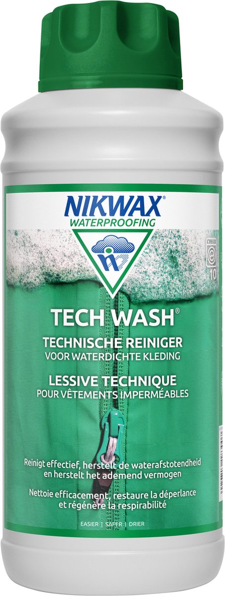 Nikwax tech wash - detergente per materiale idrorepellente - 1 litro