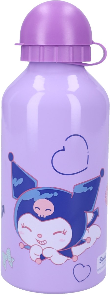 Hello Kitty e i suoi amici Kuromi davvero rinfrescanti - bicchiere scolastico e borraccia - 500 ml - alluminio - viola
