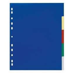 Linguette 6737 polipropilene a4 230x297mm blu giallo rosso verde blu 5 linguette