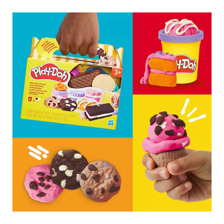 Play-doh pequeña panadería - 6 vasijas de barro