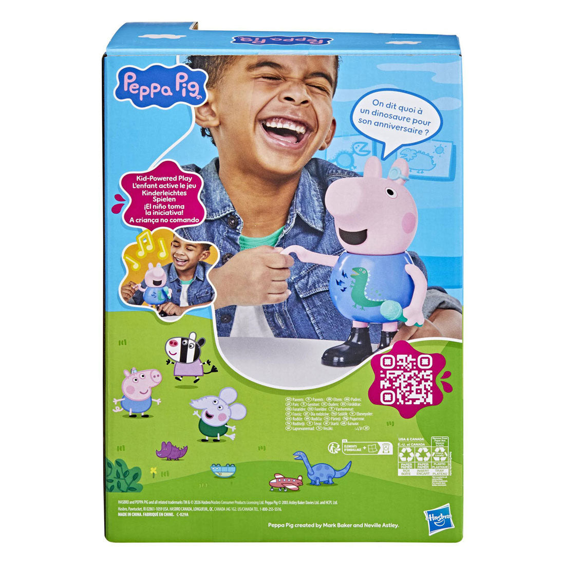 Hasbro peppa pig bromeando y cantando george