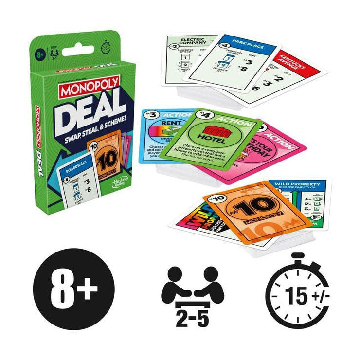 Gioco di carte con accordo di monopolio Hasbro