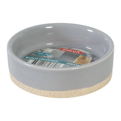 Zolux Olaria Food Bowl Ceramic Gray
