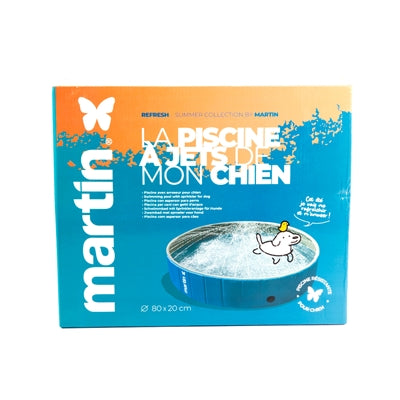 Martin Pool con chorro Blauw Wit