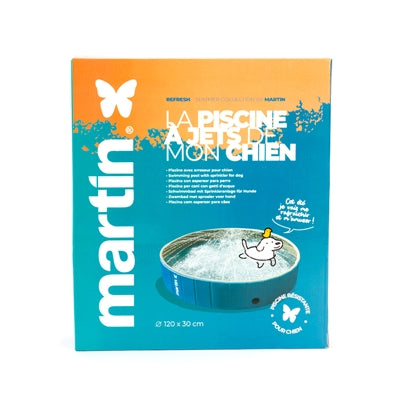 Martin Pool con chorro Blauw Wit