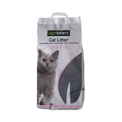Lettiera per gatti ultra grigia Agriselect