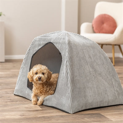 Tenda per cesto per cani da cani da trixie jonna tessuto a costole vitale grigio