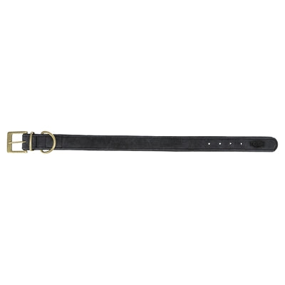 Trixie Collar Dog Pure Leather Black