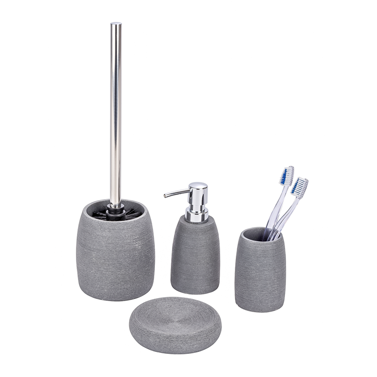 Wenko 1064996 - bicchiere portaspazzolino goa grigio | 2 pezzi