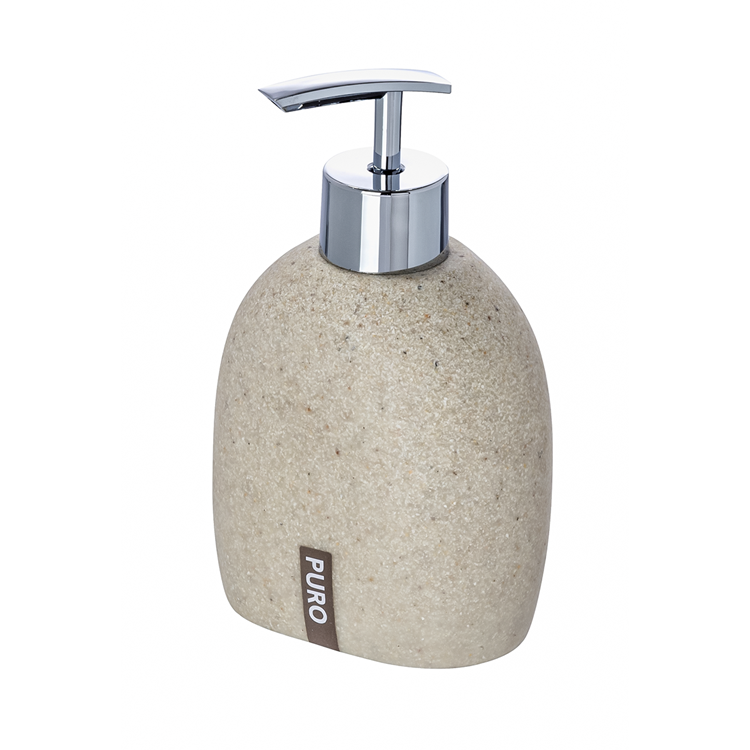 Wenko 1064966 - dispenser sapone puro beige | 2 pezzi