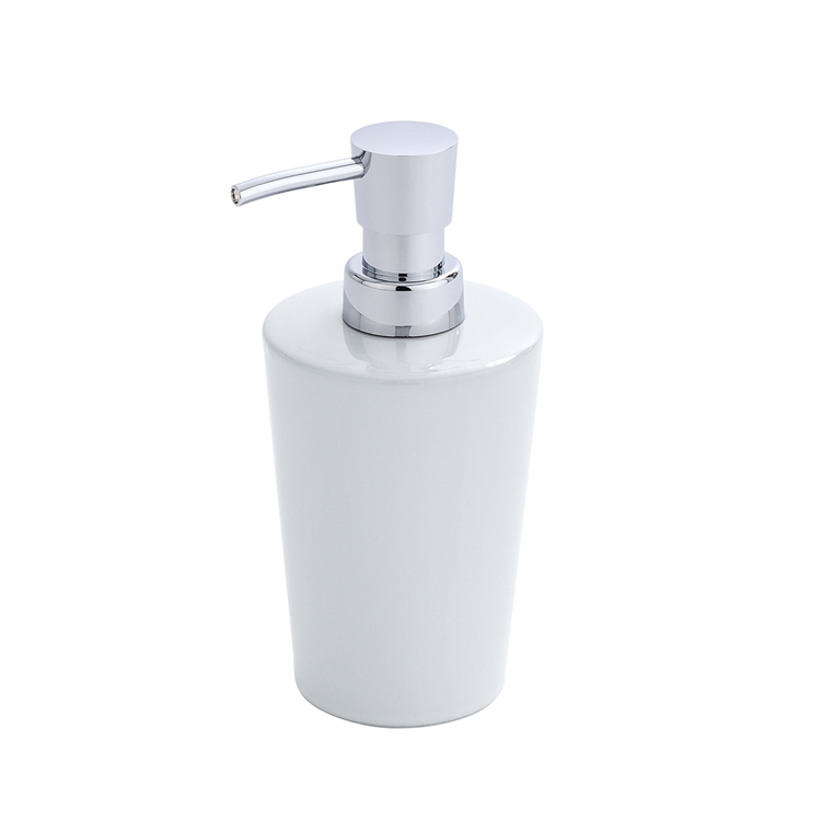 Wenko 1064910 - dispenser sapone coni ceramica bianco | 2 pezzi