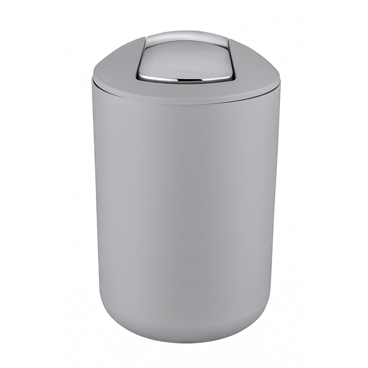 Wenko 1064957 - afvalemmer brasil l 6,5 liter grijs | 2 stuks