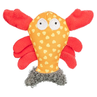 Trixie peluche de langosta con hierba gatera naranja