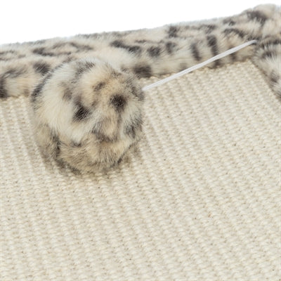 Trixie rascador leo estampado leopardo crema
