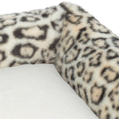 Trixie cama para perros Leo angular estampado leopardo crema