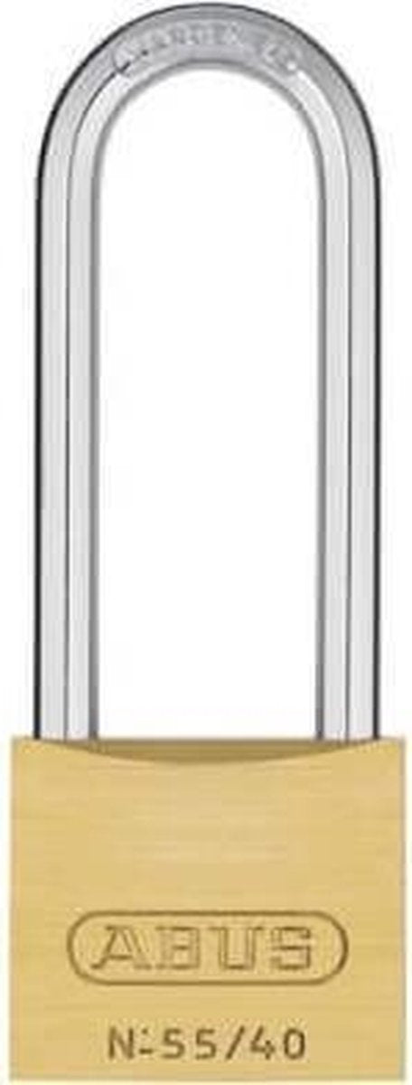 Abus Hangslot Solid 55 40mm Goud - Discus Lang - Sleutelslot