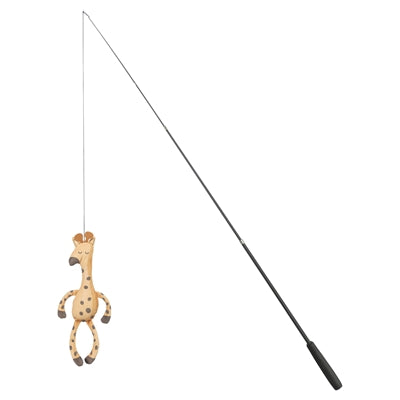 Trixie kattenhengel telescopisch grote katten met giraffe bruin