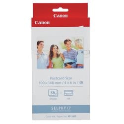 Cartuccia d'inchiostro canon kp36 + carta 10x15 36 fogli