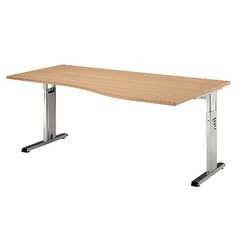 Bach martello da tavolo ergonomico regolabile in altezza con gamba a C faggio 1800x1000x680-760mm
