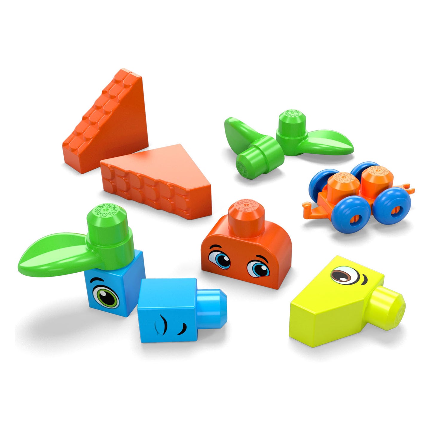 Mega Bloks Basores de construcción de bolsas de construcción más grandes, 150dlg.