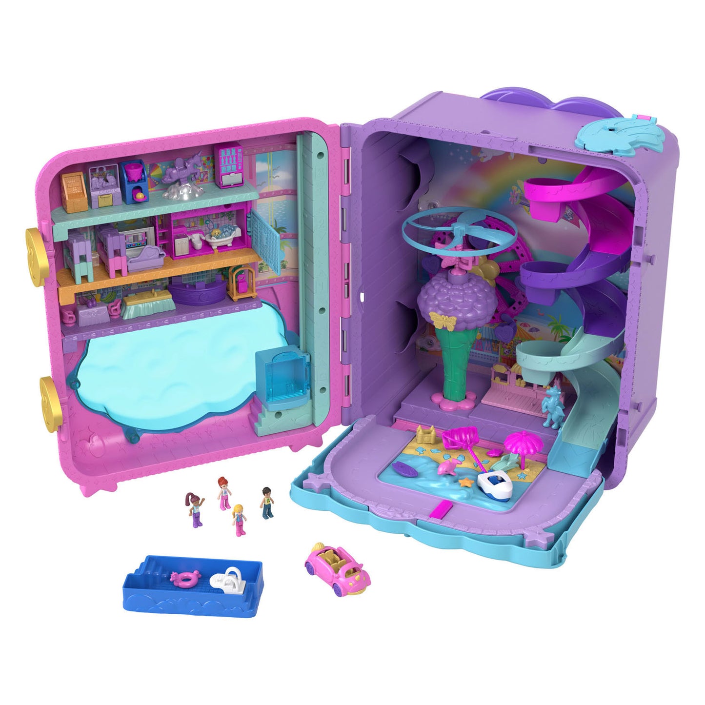 Mattel Polly Pocket Pollyville Resort Rolkoffer Play set