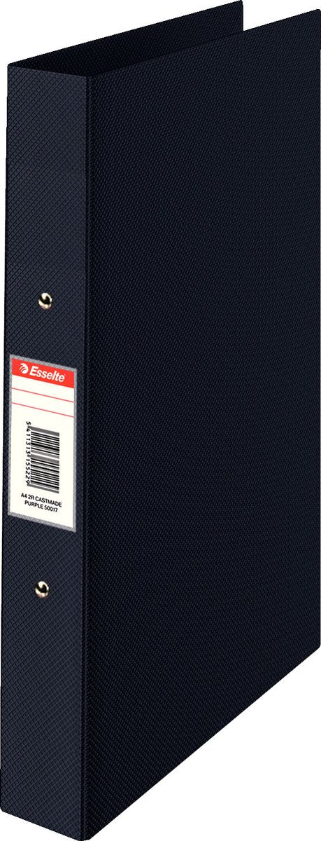 Raccoglitore ad anelli standard Esselte A4 - 2 anelli con larghezza dorso di 48 mm - nero