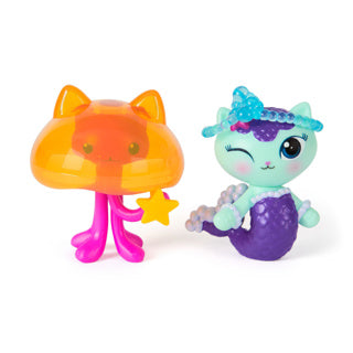 Gabby's Dollhouse La película Speel Figurs con 2 gatitos Meerminkat Jelly Kitty