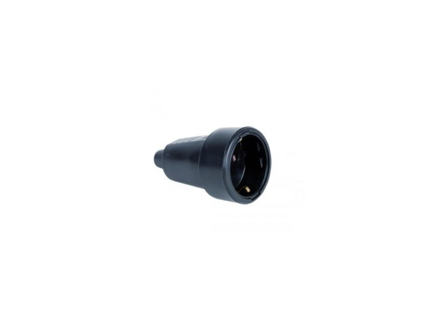Conector macho de PVC de borde a tierra