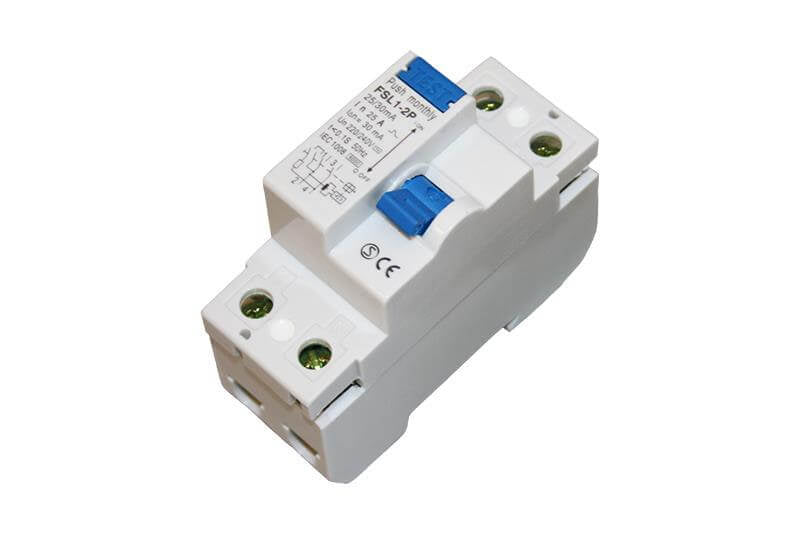 Disyuntor diferencial de 30 mA para autocaravana y caravana.
